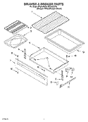 DRAWER AND BROILER Diagram and Parts List for SF380LEKQ0  Whirlpool Range