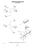 WIRING HARNESS Diagram and Parts List for DU4040XP1  Whirlpool Dishwasher