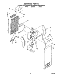 AIR FLOW Diagram and Parts List for KSUP22QDBL02  KitchenAid Refrigerator