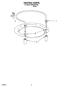 HEATER PARTS Diagram and Parts List for DUC600XTPQ0  Whirlpool Dishwasher