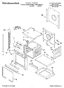 OVEN Diagram and Parts List for KEBS147DWH6  KitchenAid Wall Oven