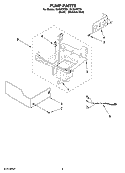 PUMP PARTS Diagram and Parts List for GI15NFRTB1  Whirlpool Ice Maker