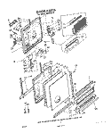 DOOR Diagram and Parts List for SHU80010  Whirlpool Dishwasher