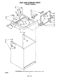 TOP AND CABINET, LITERATURE AND OPTIONAL Diagram and Parts List for LA3400XPW4  Whirlpool Washer