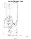 BRAKE AND DRIVE TUBE Diagram and Parts List for LA6150XSW0  Whirlpool Washer