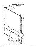DOOR AND PANEL Diagram and Parts List for KUDA220TWH4  KitchenAid Dishwasher