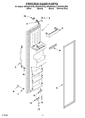 FREEZER DOOR Diagram and Parts List for KSRK22ILBL02  KitchenAid Refrigerator