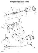 MOTOR AND CONTROL PARTS, OPTIONAL PARTS Diagram and Parts List for 5K45SSWH4  KitchenAid Mixer