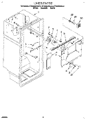 LINER Diagram and Parts List for KTRS25KAAL11  KitchenAid Refrigerator