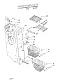 FREEZER LINER Diagram and Parts List for 4YGD25DCHW00  Whirlpool Refrigerator