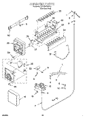 ICE MAKER, OPTIONAL Diagram and Parts List for KSRS25FGSS11  KitchenAid Refrigerator