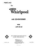 SECTION Diagram and Parts List for AHF12020  Whirlpool Air Conditioner