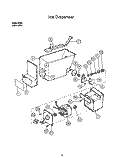 ICE DISPENSER Diagram and Parts List for 8624W0A  Roper Refrigerator