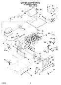 UPPER UNIT PARTS Diagram and Parts List for KSSP48QKS02  KitchenAid Refrigerator