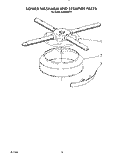 LOWER WASHARM AND STRAINER Diagram and Parts List for KUDM220T2  KitchenAid Dishwasher