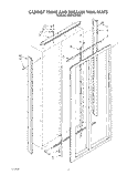 CABINET TRIMS AND BREAKER TRIM Diagram and Parts List for KSRF36DTX02  KitchenAid Refrigerator