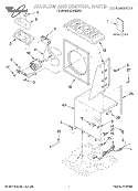 SECTION Diagram and Parts List for AD40DBK0  Whirlpool Dehumidifier