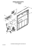 INNER DOOR PARTS Diagram and Parts List for IUD8100YS0  Whirlpool Dishwasher