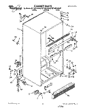 CABINET Diagram and Parts List for 8ET18ZKXAN00  Whirlpool Refrigerator