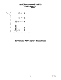 MISCELLANEOUS PARTS OPTIONAL PARTS Diagram and Parts List for 7MLSR6232JT3  Whirlpool Washer
