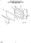 FREEZER DOOR, LIT/OPTIONAL Diagram and Parts List for 8ET21DKXDN00  Whirlpool Refrigerator
