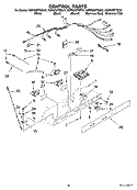 CONTROL PARTS Diagram and Parts List for KSRG25FTBL01  KitchenAid Refrigerator
