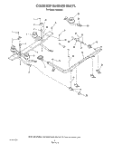COOK TOP BURNER Diagram and Parts List for H8858L0  Roper Range