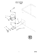 SECTION Diagram and Parts List for TCF0510JW01  Whirlpool Freezer
