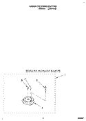 SEALED BURNER Diagram and Parts List for SF317PEAW0  Whirlpool Range