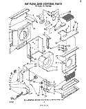 AIR FLOW AND CONTROL , LIT/OPTIONAL Diagram and Parts List for ACE184XM1  Whirlpool Air Conditioner