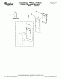 CONTROL PANEL PARTS Diagram and Parts List for YMH2175XSQ5  Whirlpool Microwave