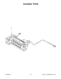 Icemaker Parts Diagram and Parts List for WRF990SLAB00  Whirlpool Refrigerator
