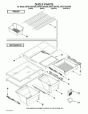 Part Location Diagram of WPW10502934 Whirlpool SHELF-CANT
