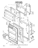 DOOR , LIT/OPTIONAL Diagram and Parts List for ET19JKXLWR2  Whirlpool Refrigerator