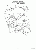 CONTROL PARTS Diagram and Parts List for ID5HHEXVQ02  Whirlpool Refrigerator