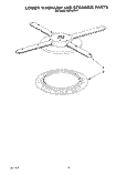 LOWER WASHARM AND STRAINER Diagram and Parts List for KUDH23HY1  KitchenAid Dishwasher