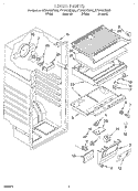 LINER Diagram and Parts List for RT12VKYEW02  Roper Refrigerator