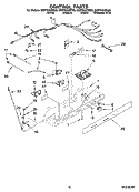 CONTROL PARTS Diagram and Parts List for ED2FHAXST05  Whirlpool Refrigerator