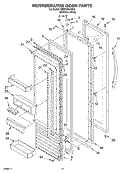 REFRIGERATOR DOOR PARTS Diagram and Parts List for KSSC36QKS02  KitchenAid Refrigerator