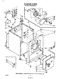 SECTION Diagram and Parts List for LE5530XKW1  Whirlpool Dryer