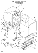 TUB ASSEMBLY Diagram and Parts List for DU920QWDQ0  Whirlpool Dishwasher