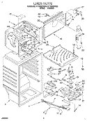 LINER Diagram and Parts List for ET18PKXDN00  Whirlpool Refrigerator
