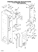 FREEZER LINER AND AIR FLOW PARTS Diagram and Parts List for KSSS36FMX00  KitchenAid Refrigerator