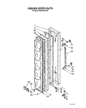 Part Location Diagram of 1118154 Whirlpool Freezer, Door Panel (White)