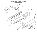 CONTROL PANEL Diagram and Parts List for SB130PER5  Whirlpool Wall Oven