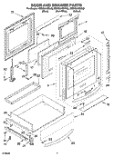 DOOR AND DRAWER PARTS Diagram and Parts List for KESK901SSS00  KitchenAid Range