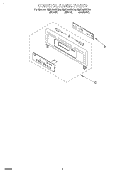 CONTROL PANEL, LITERATURE Diagram and Parts List for RMC305PDQ4  Whirlpool Microwave Oven Combo