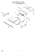 TOP VENTING Diagram and Parts List for RBD305PDB2  Whirlpool Wall Oven