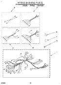 WIRING HARNESS Diagram and Parts List for KDDT207BBL6  KitchenAid Range