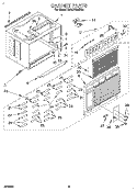 CABINET Diagram and Parts List for BHAC1800BS0  Whirlpool Air Conditioner